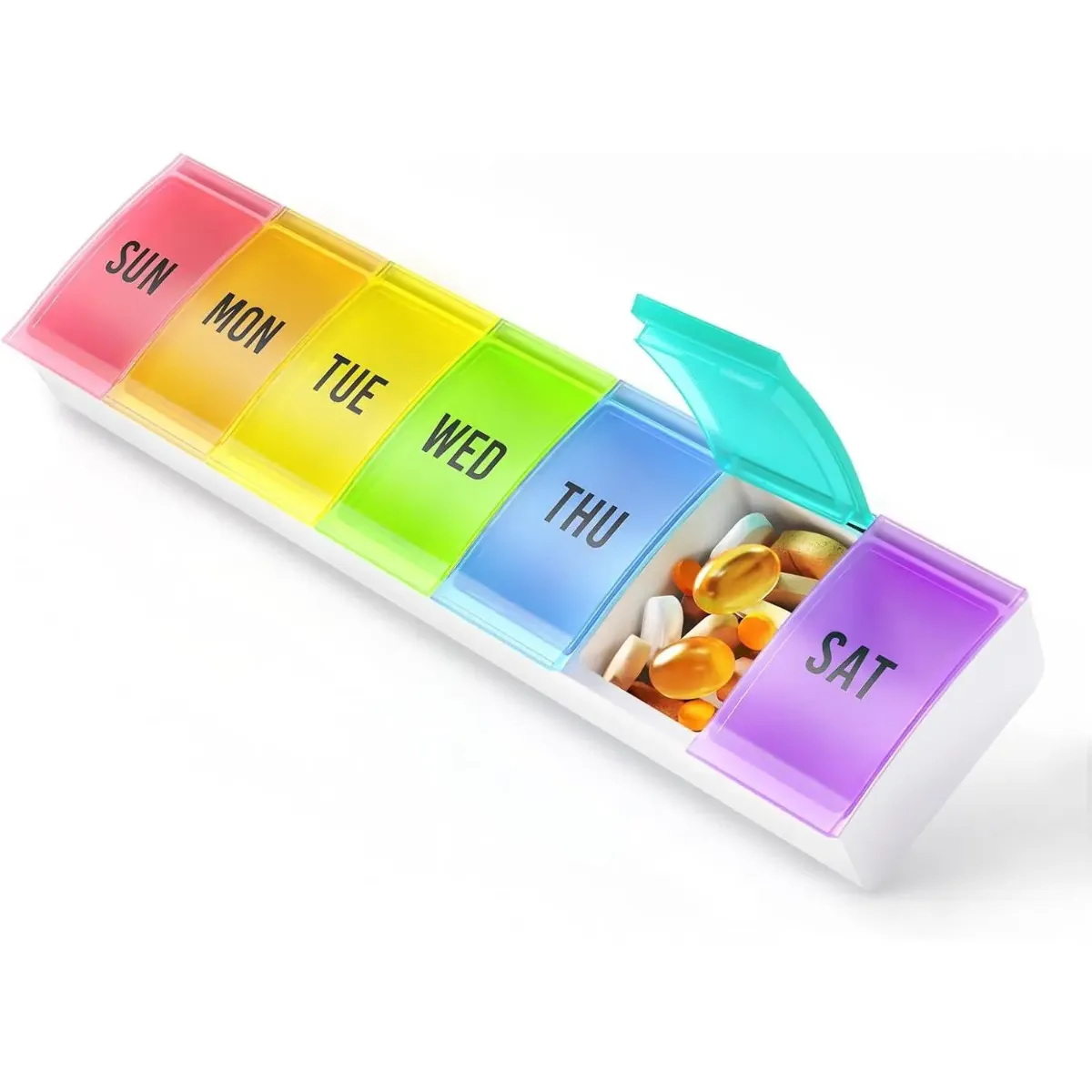 4-a-Day pill holder ,  Pill Planner 1 Week, 5