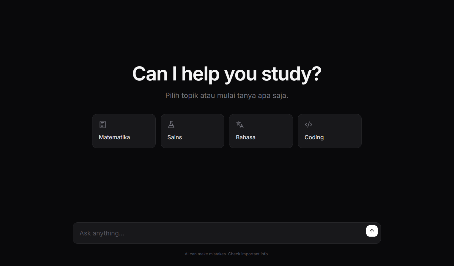 StudyBuddy — Interactive AI Education Chatbot