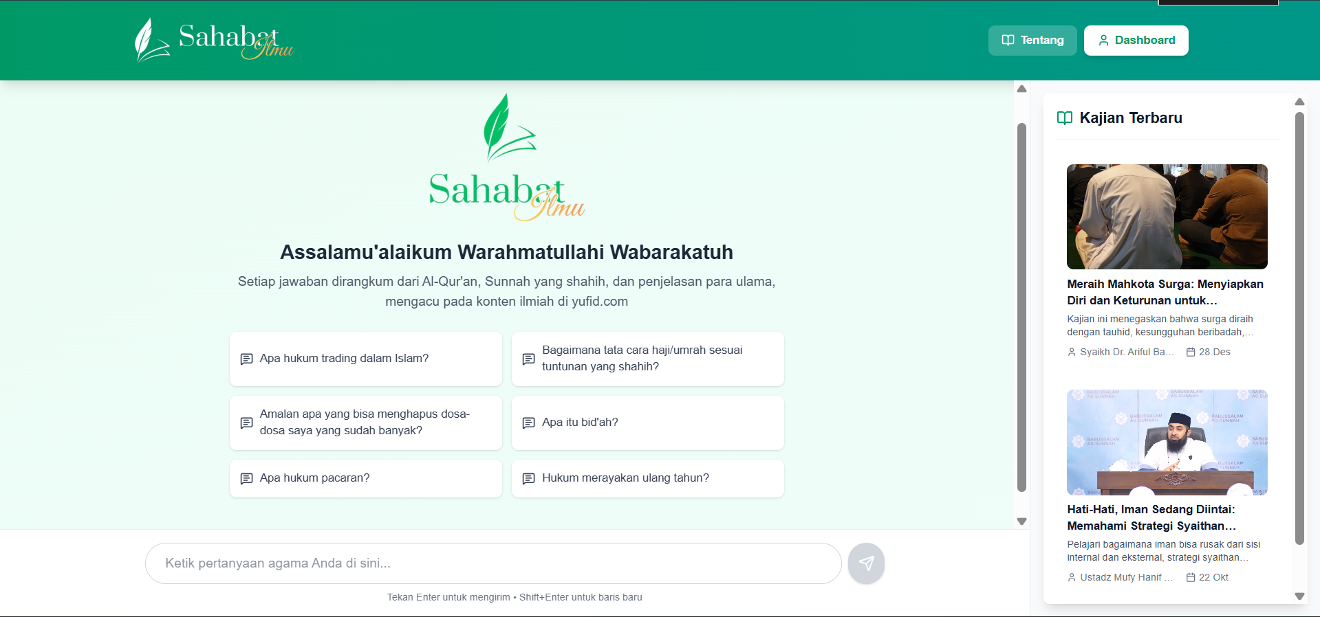 Sahabat Ilmu — AI-Powered Islamic Learning Platform