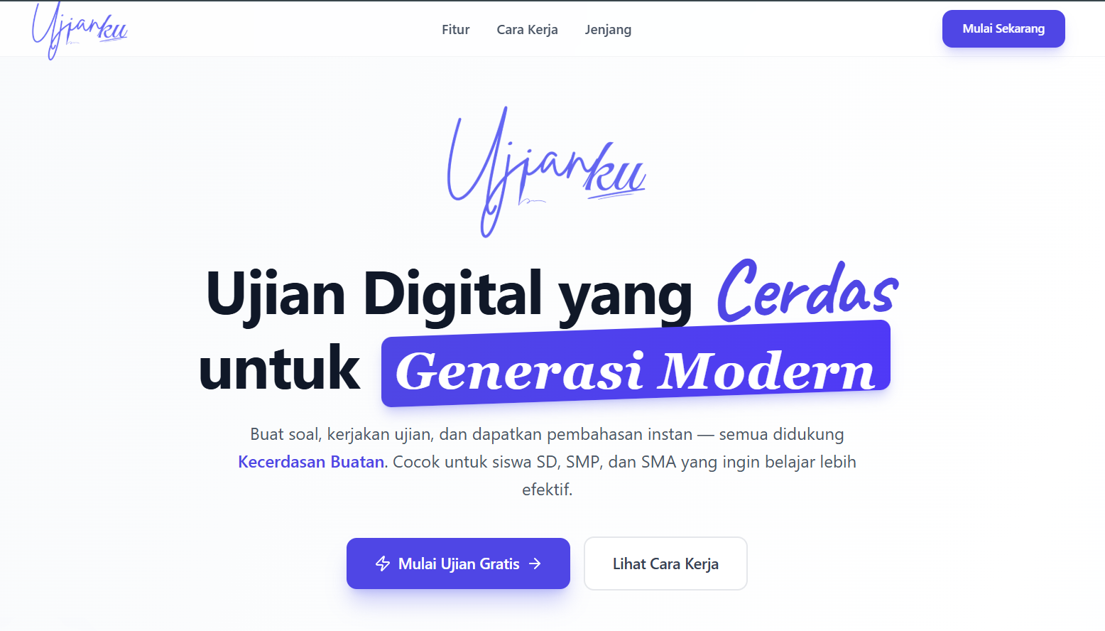 UjianKu — AI-Based Digital Exam Platform