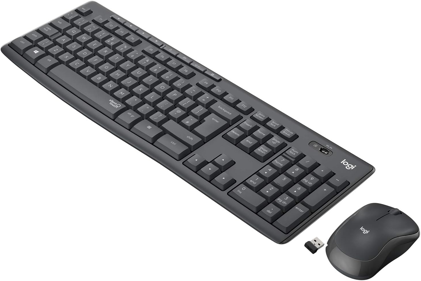 Logitech MK295 Silent Wireless Keyboard & Mouse Combo – 2.4 GHz USB (920-009801)