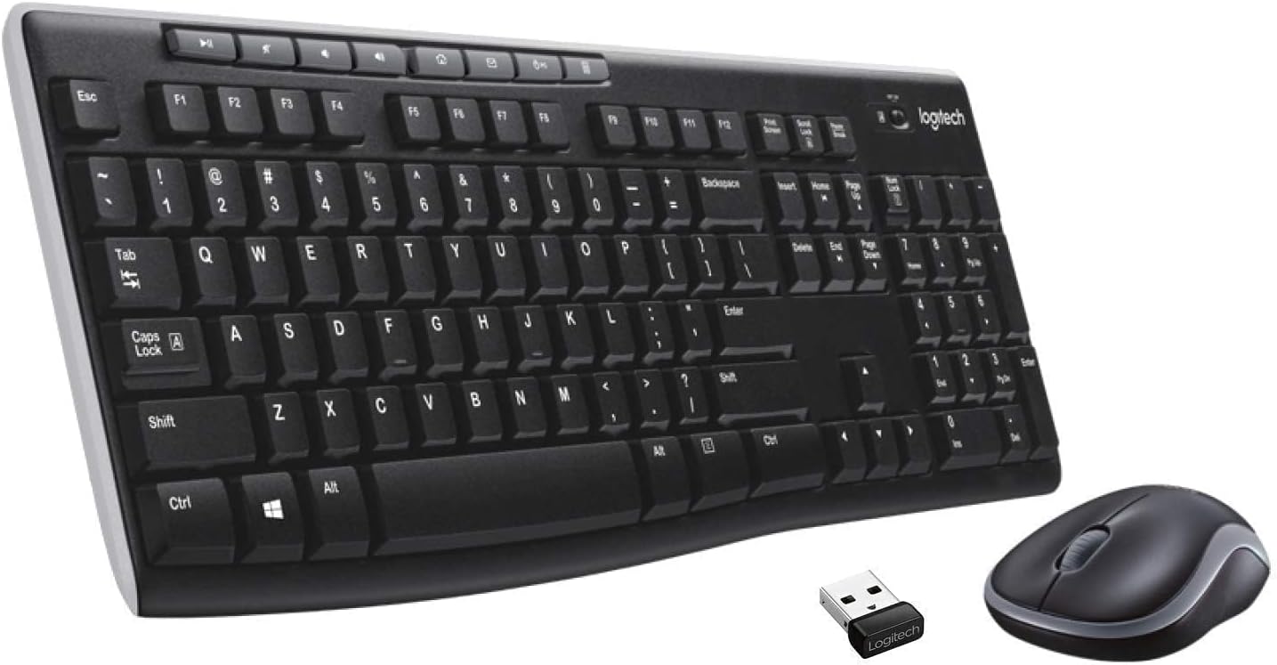 Logitech MK270 Wireless Keyboard & Mouse Combo – 2.4 GHz USB (920-004509)