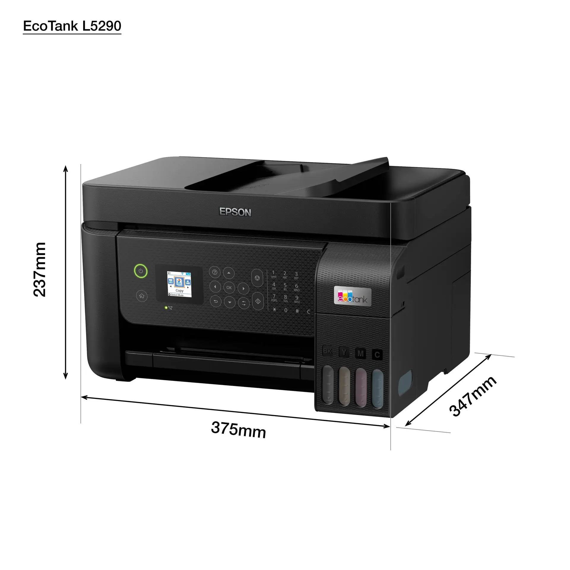 Epson EcoTank L5290 A4 4-in-1 Wi-Fi Ink Tank Printer (Print/Scan/Copy/Fax) with ADF