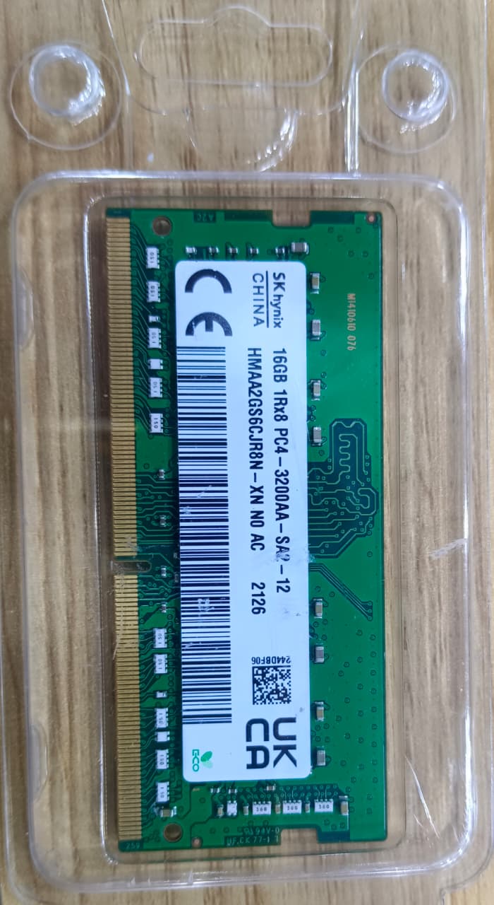 SK hynix 16GB DDR4 3200MHz Laptop RAM (PC4-3200 SODIMM)
