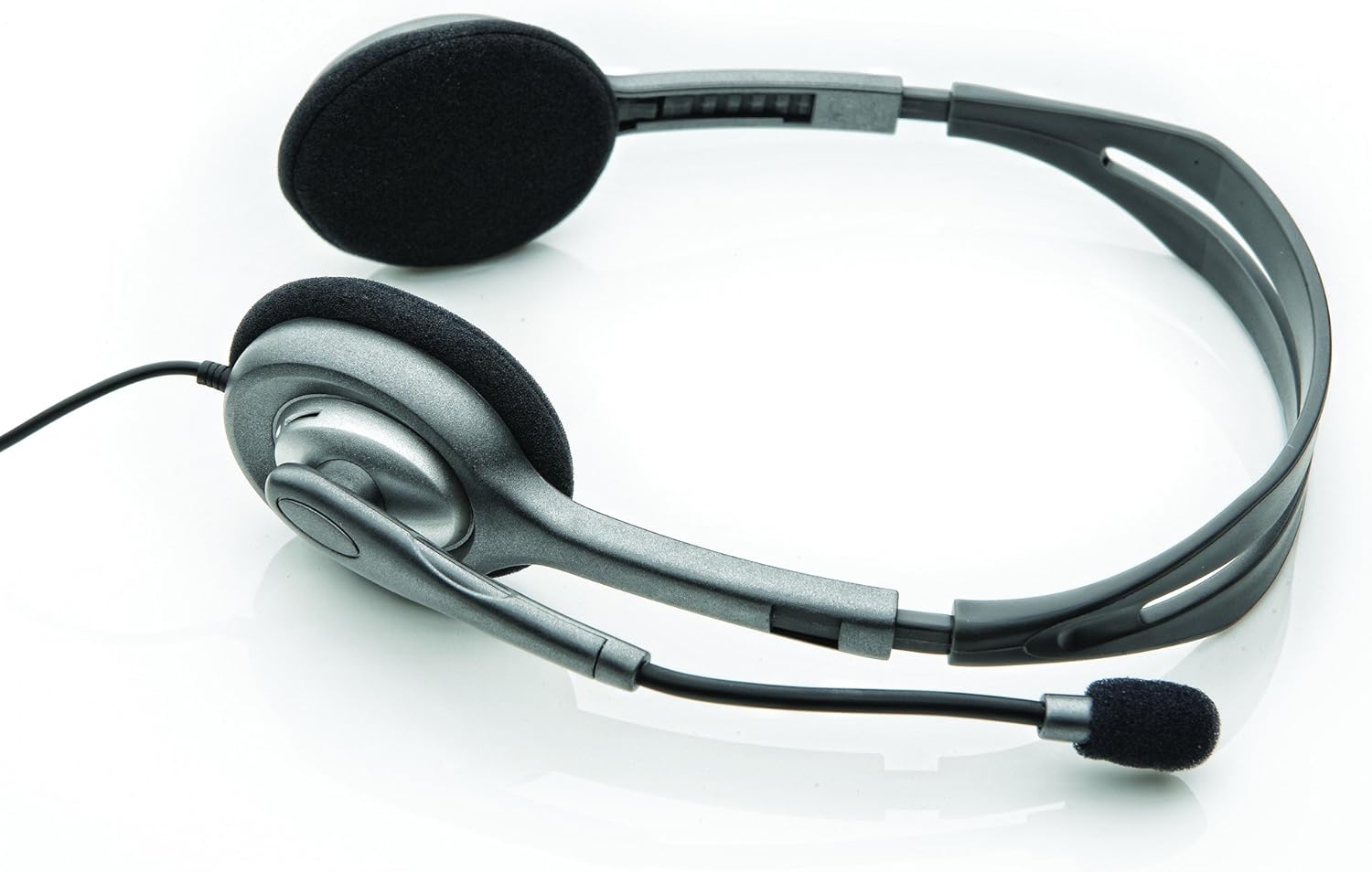 Logitech H110 Stereo Headset – Wired with Mic (981-000271)