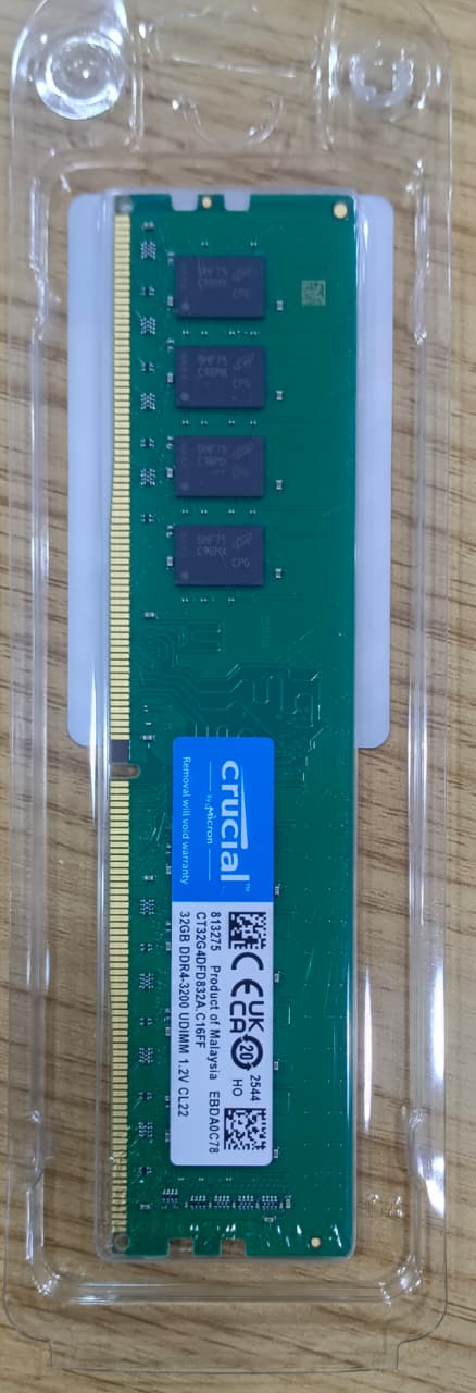 Crucial 32GB DDR4 3200MHz Desktop RAM