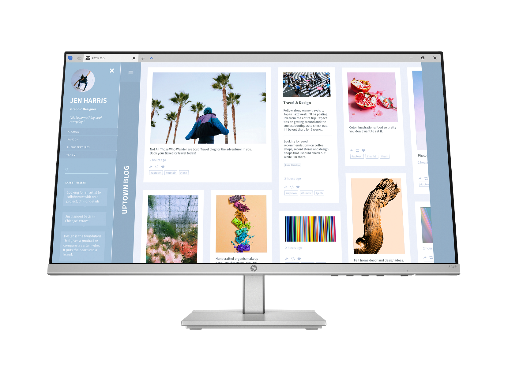 LED Monitor - HP 23.8" Display - 524SH