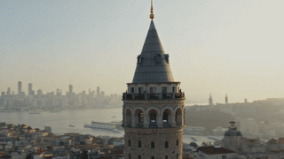 Orbit around Galata Tower