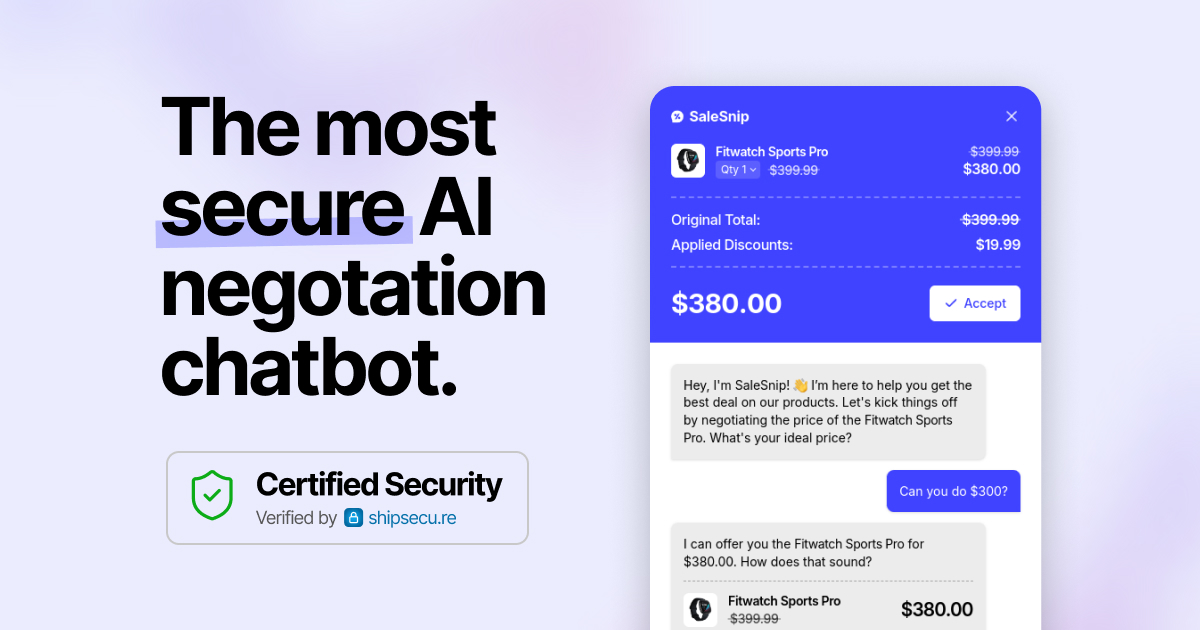 The most secure AI negotiation chatbot