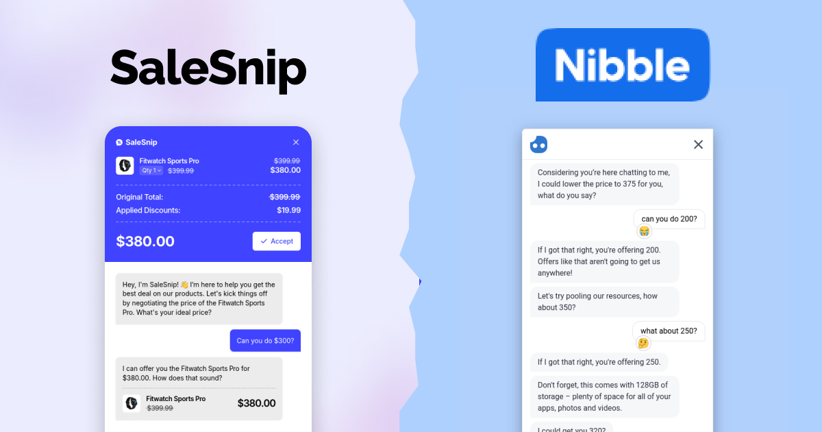 In-depth: SaleSnip vs Nibble