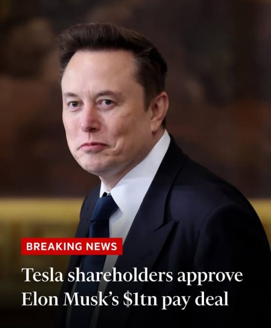 Tesla Shareholders Approve Massive Pay Package for Elon Musk