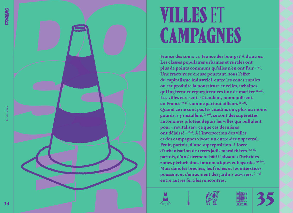 Fracas N°6 : Sommaire dossier Villes et campagnes 