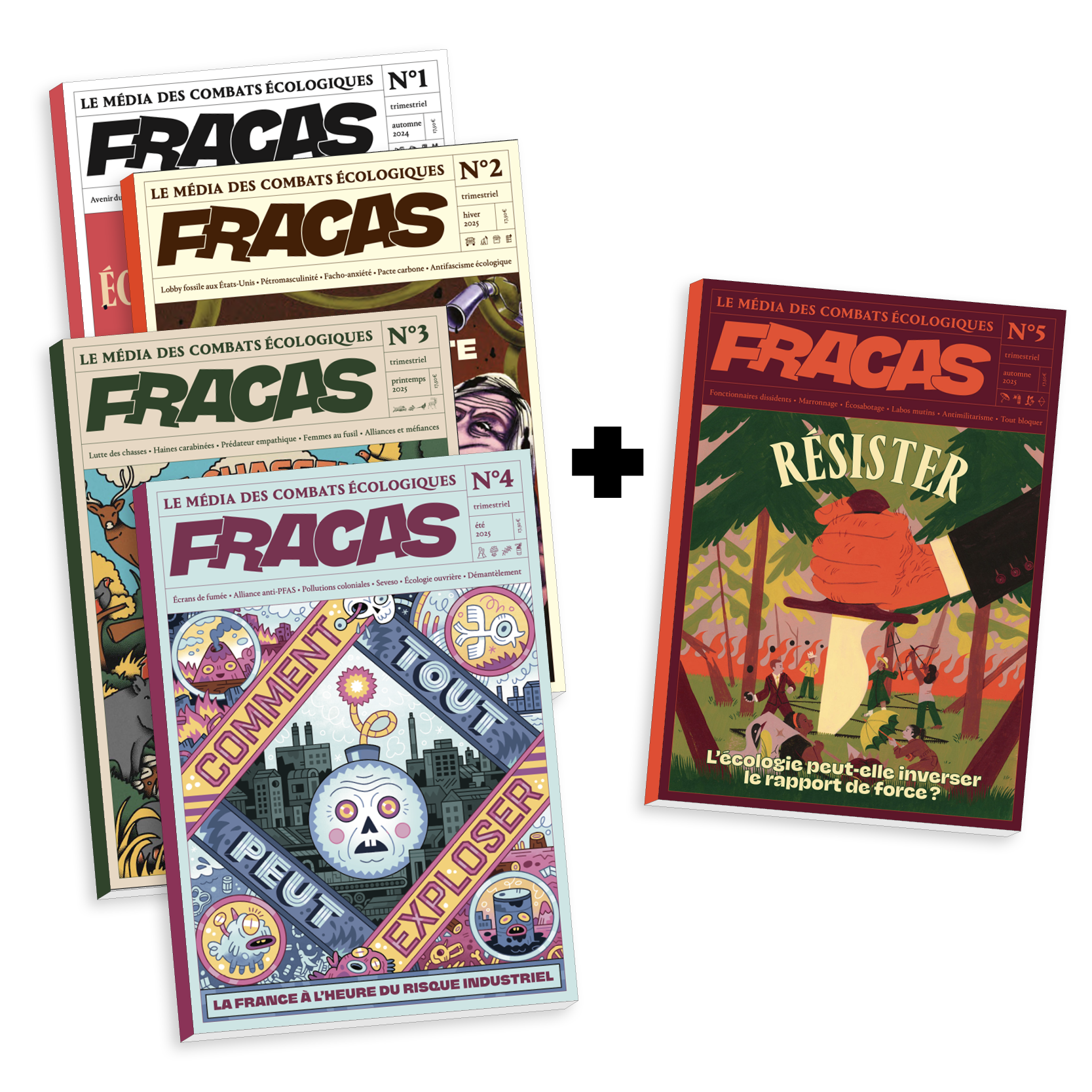 Pack de noël : Les 4 premiers numéros de Fracas + 1 offert 