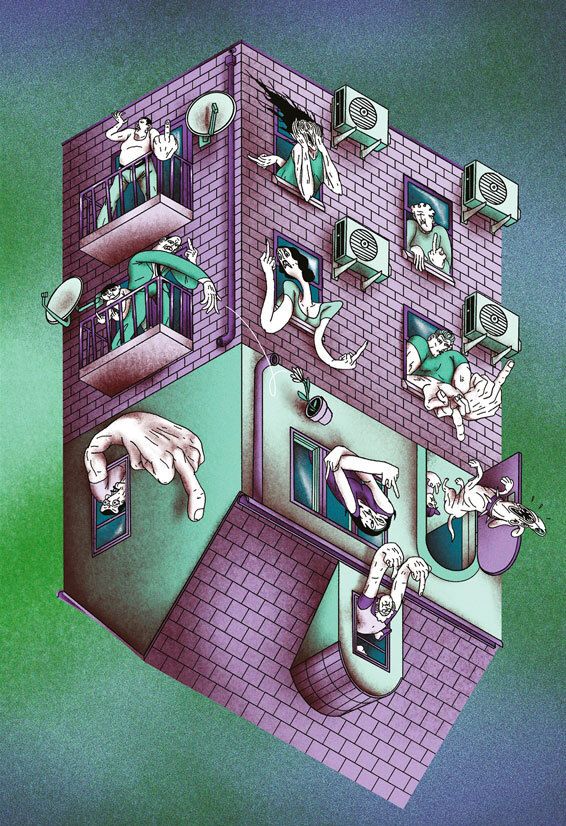 Illustration Article dossier N6 villes et campagnes 