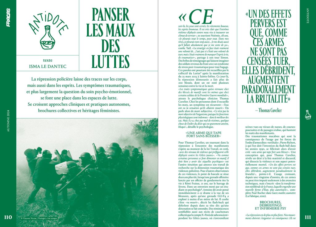 Fracas N1 : Antidote, panser les maux des luttes