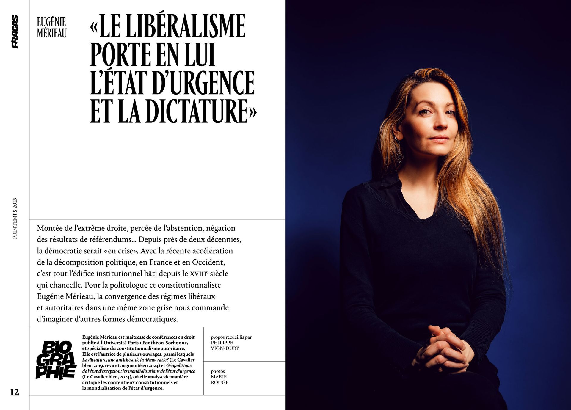 Fracas N3 - Grand Entretien avec Eugénie Merieau - Le libéralisme porte en lui l'état d'urgence et la dictature  