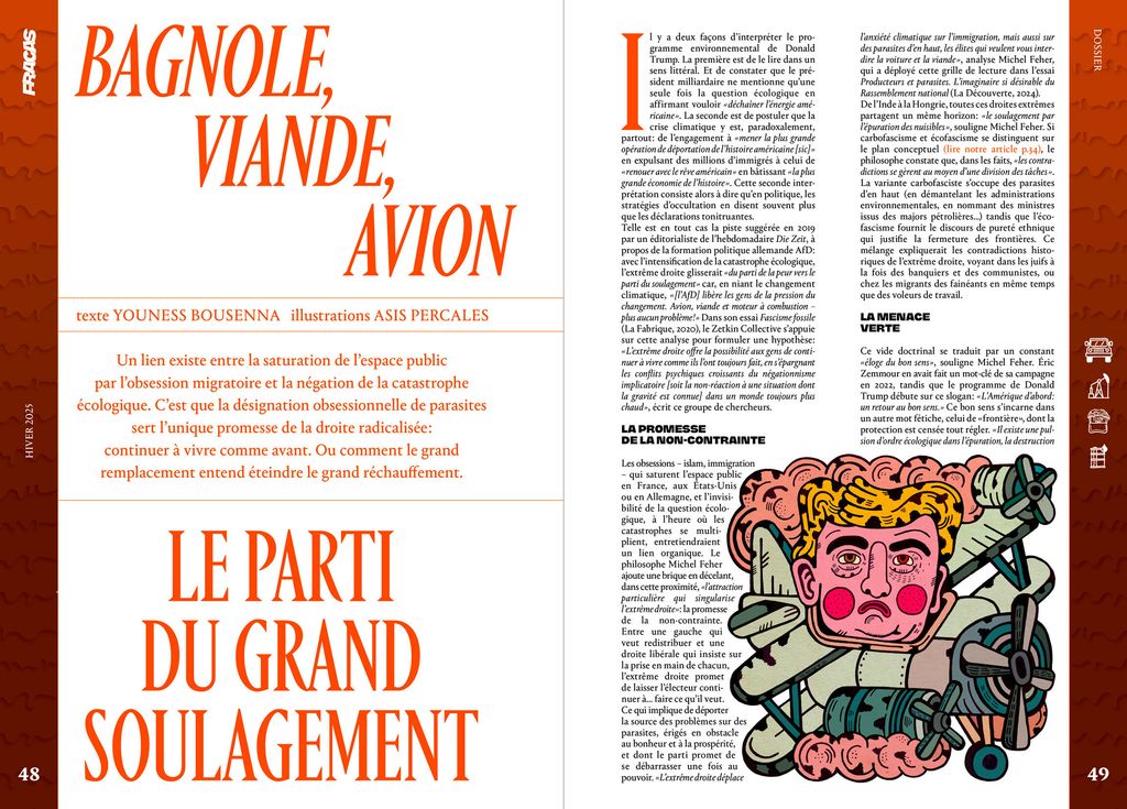 Fracas N2 dossier - Bagnole, viande, avion - le parti du grand soulagement