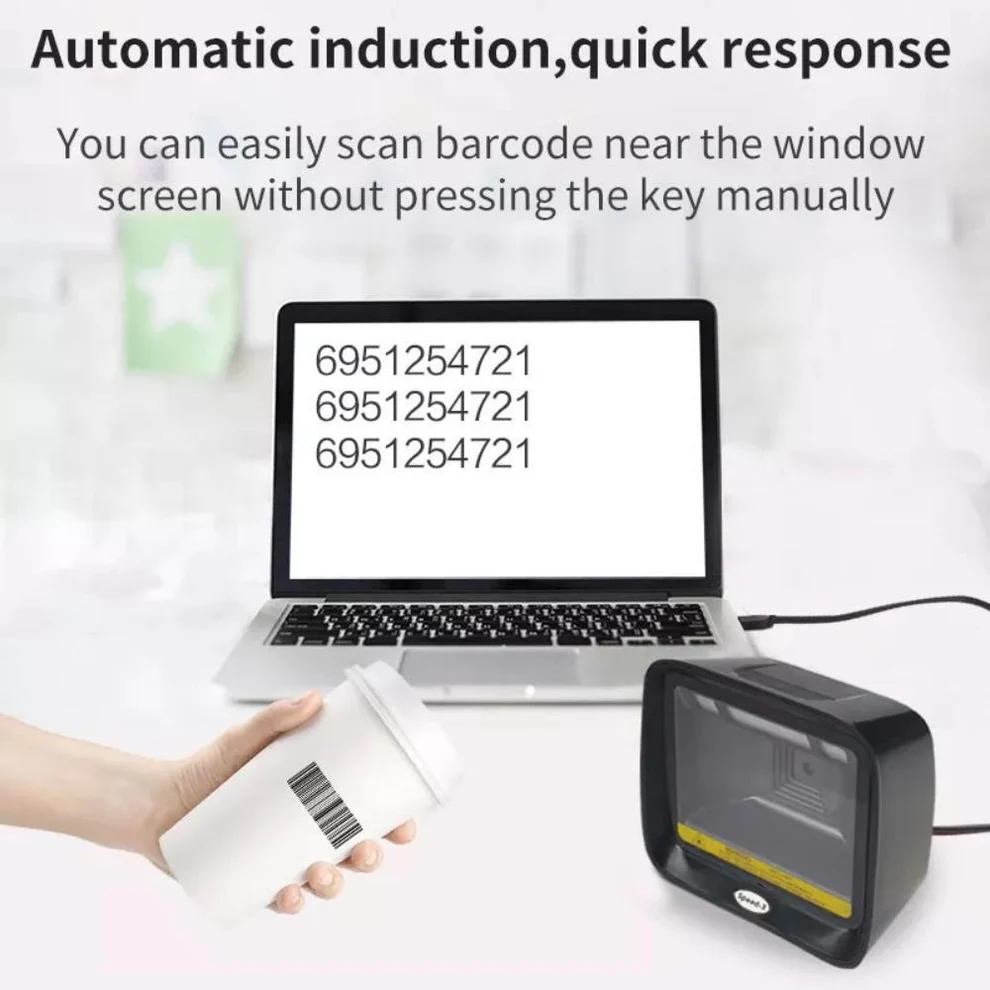 Speed-X SX-9700 Desktop Barcode Scanner USB Cable Interface Detail