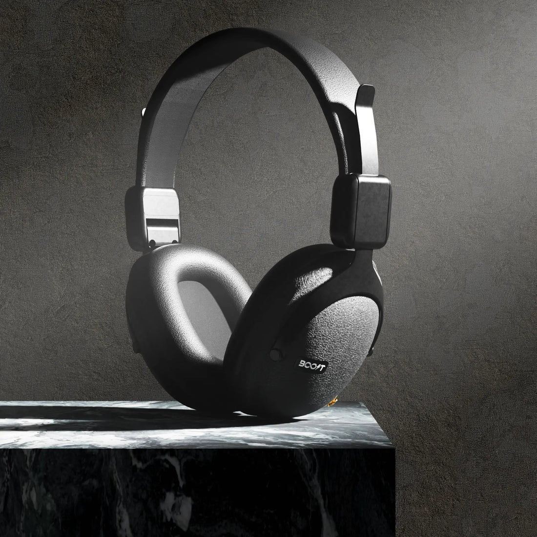 bluetooth headset folded compactly for travel and storage