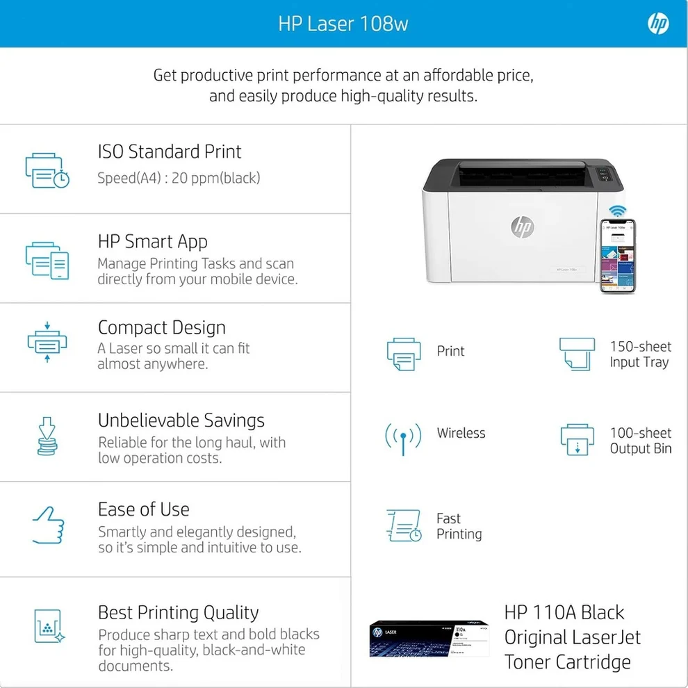 HP Laser 108w
