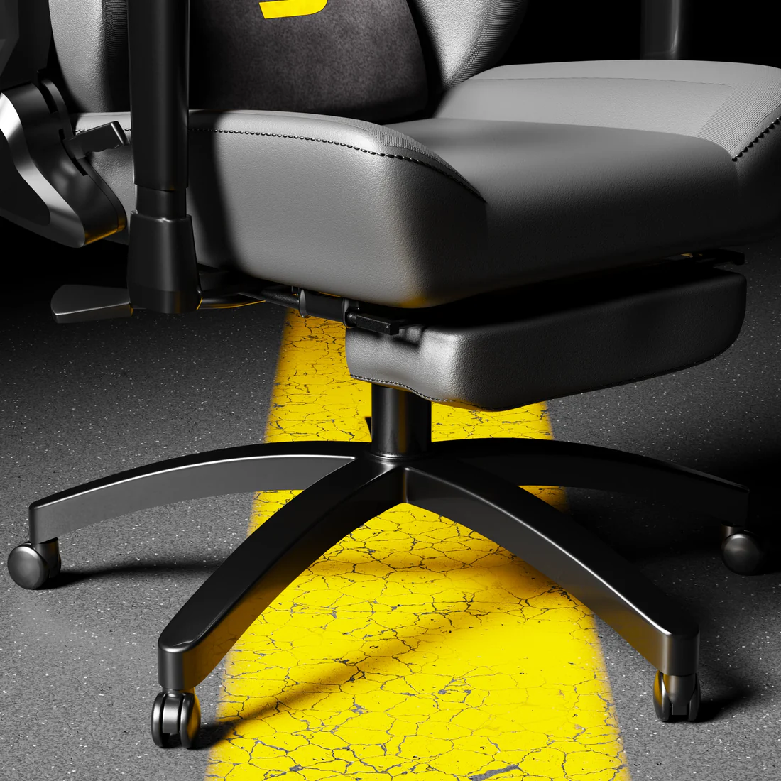 Rear view showing durable frame construction and premium finish on Boost Apex chair