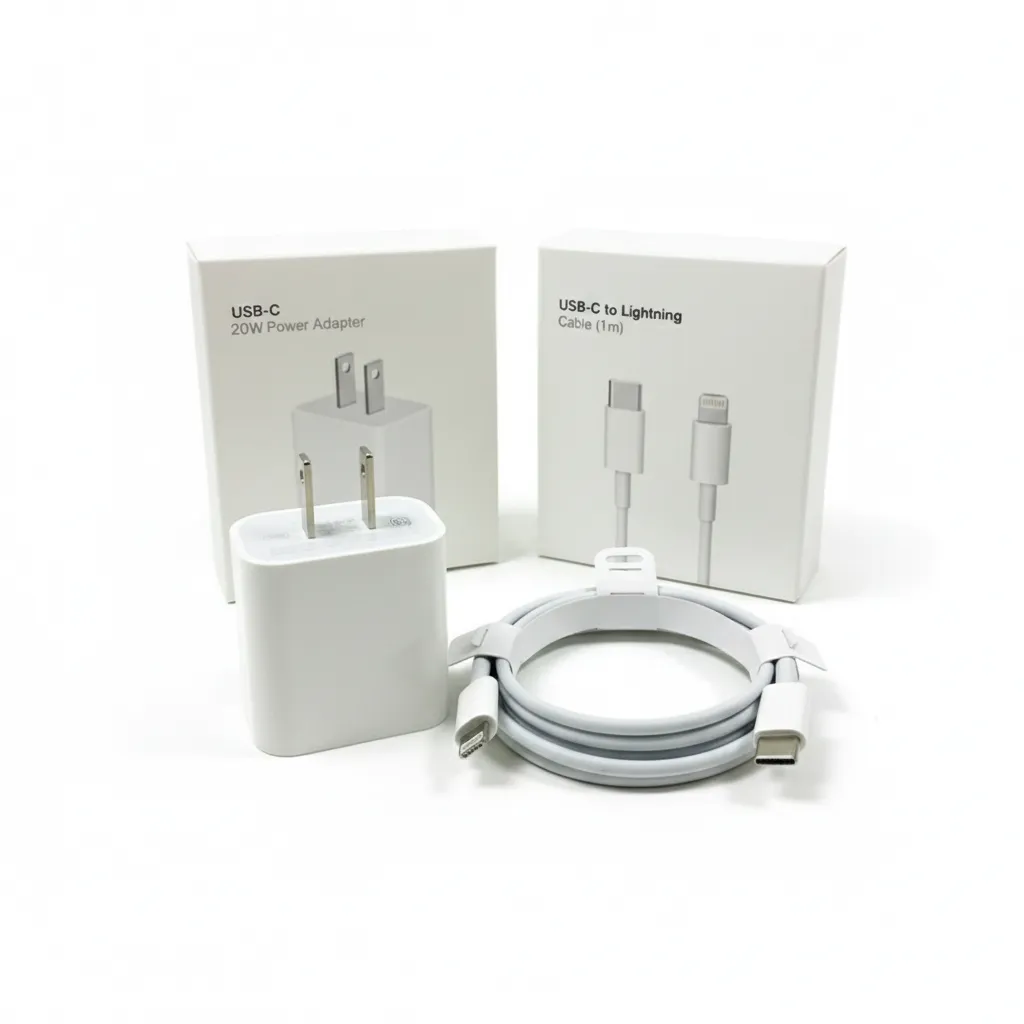 Close up of USB-C Power Delivery port on a 20W fast charger