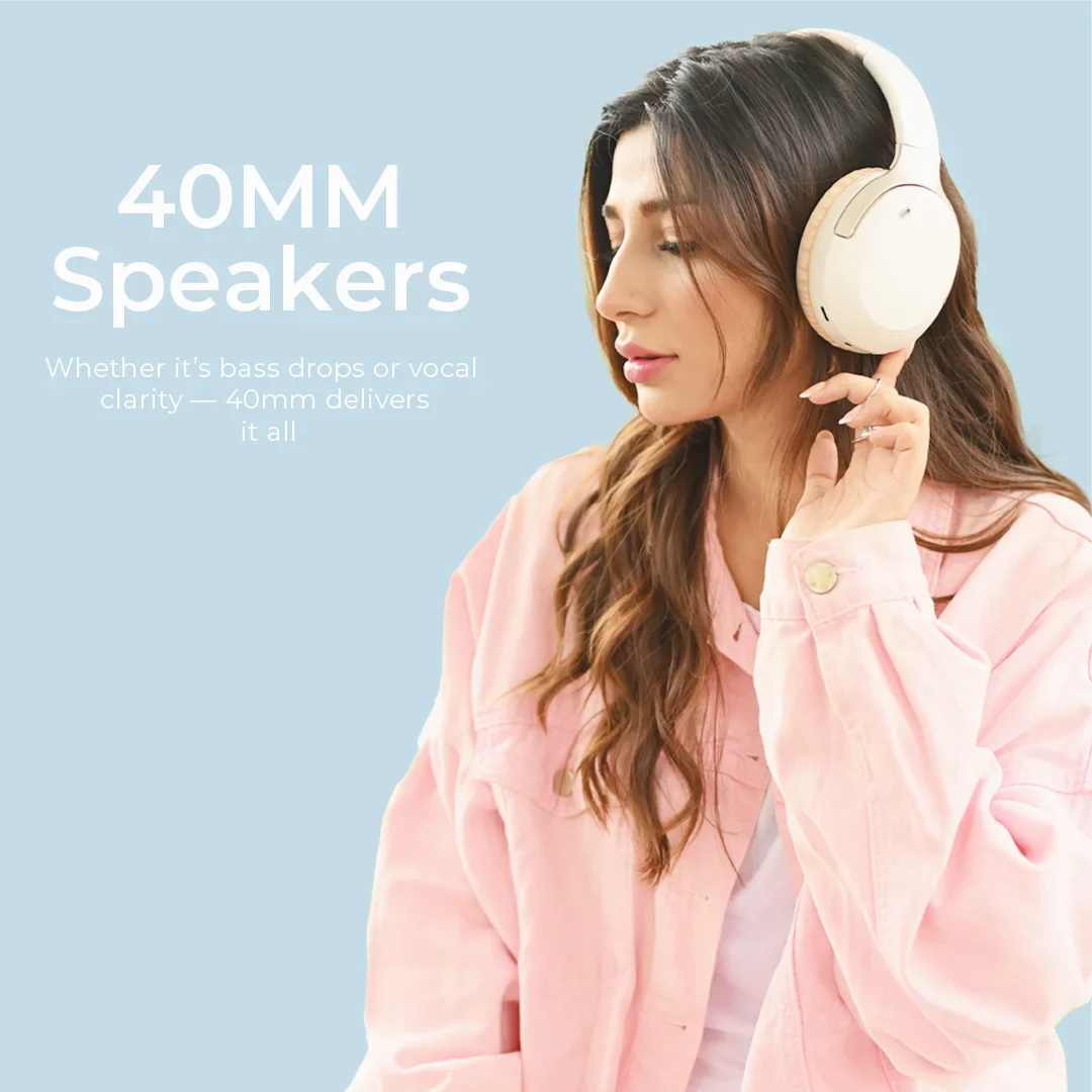 Boost Beat Beige ANC wireless headset