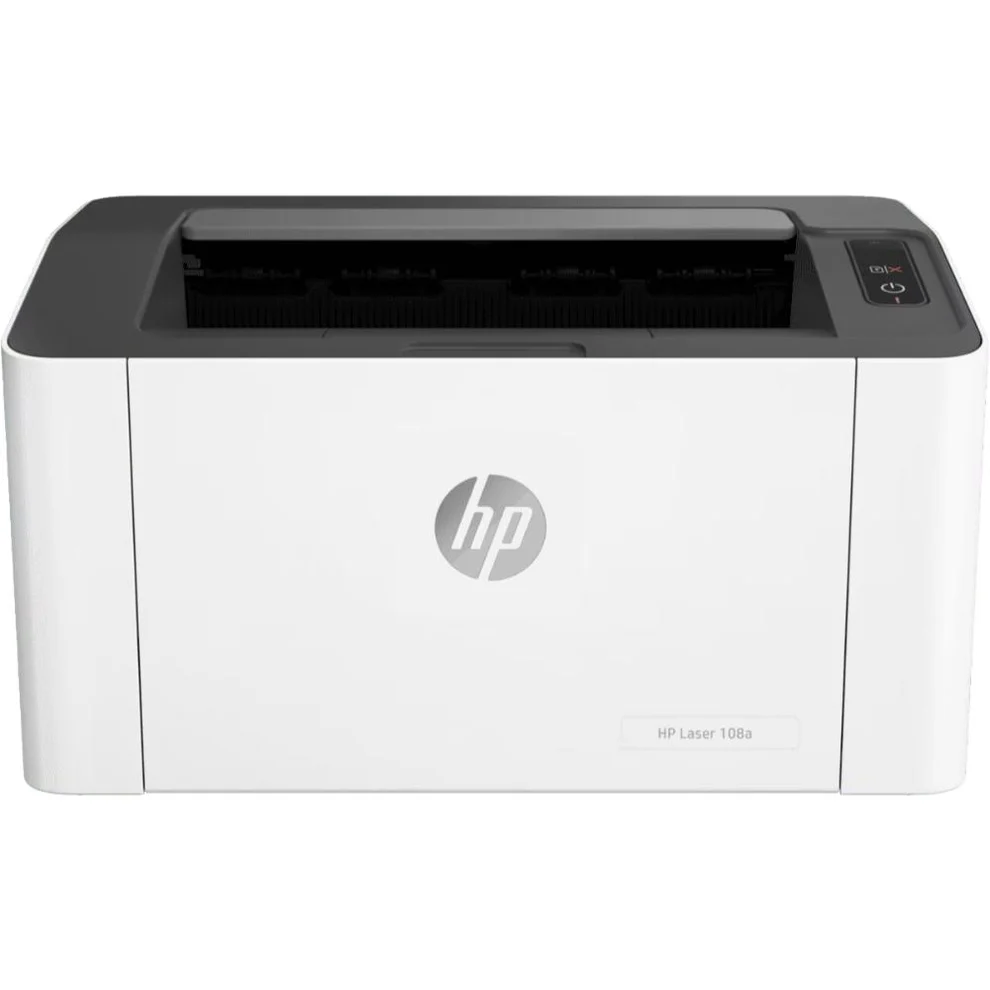 HP Laser 108a Printer Compact Monochrome Laser Desktop View