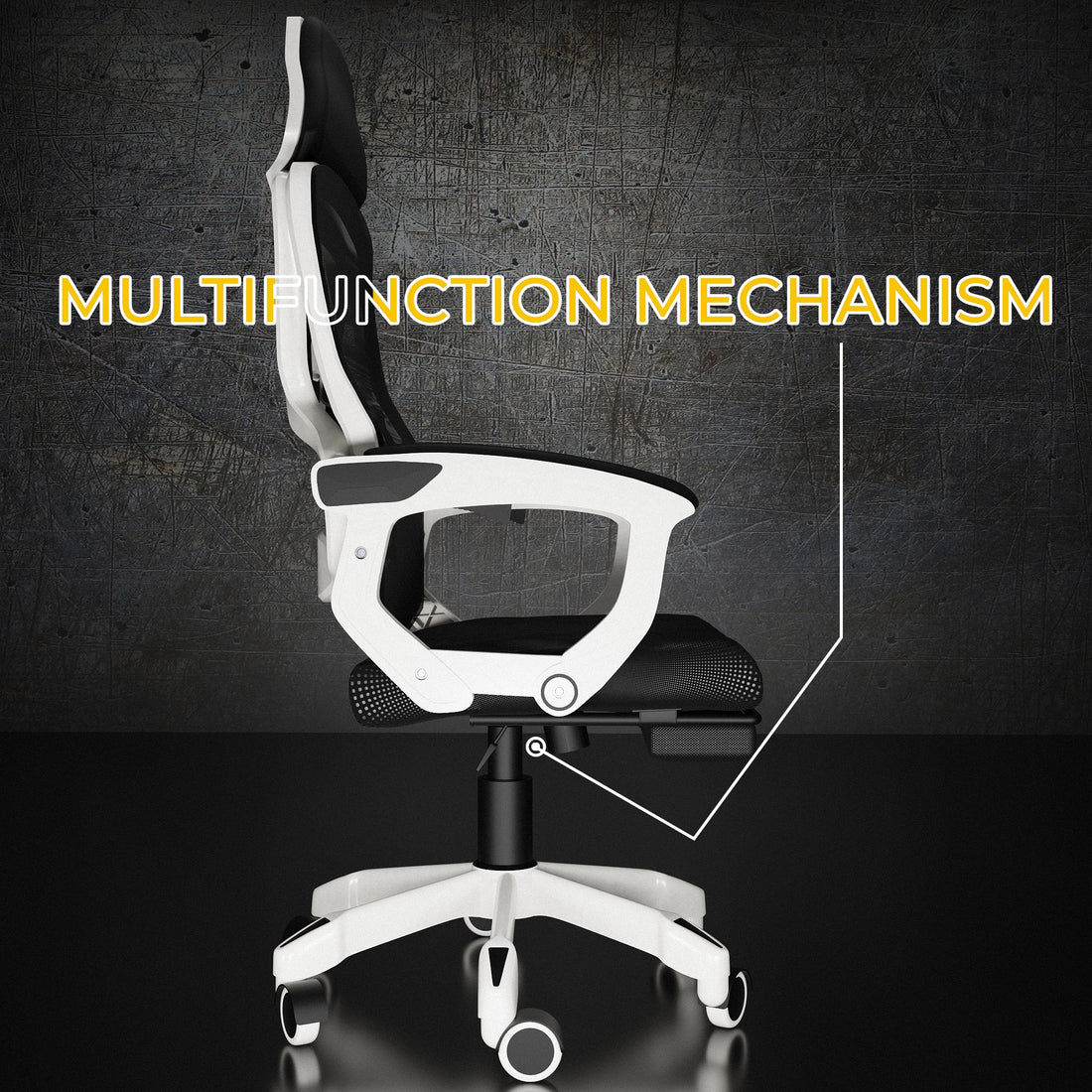Boost Gaming Chair with retractable footrest pulled out in a gaming room setup