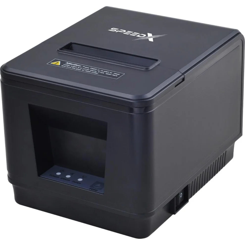Speed-X 400UL High-Speed Thermal Printer Open Paper Compartment with 80mm Roll