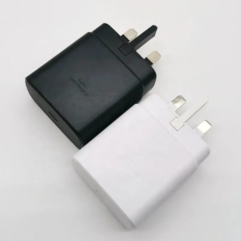 Close-up of specs label on 45W PD Adapter showing PDO and PPS power output ratings