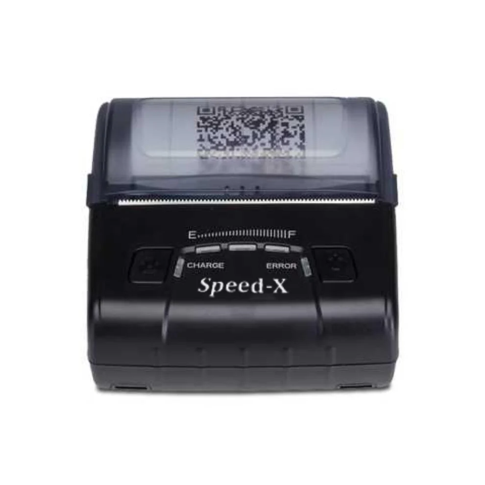 Speed-X BT600M Mini Portable 80mm Printer Paper Bay Open with Thermal Roll