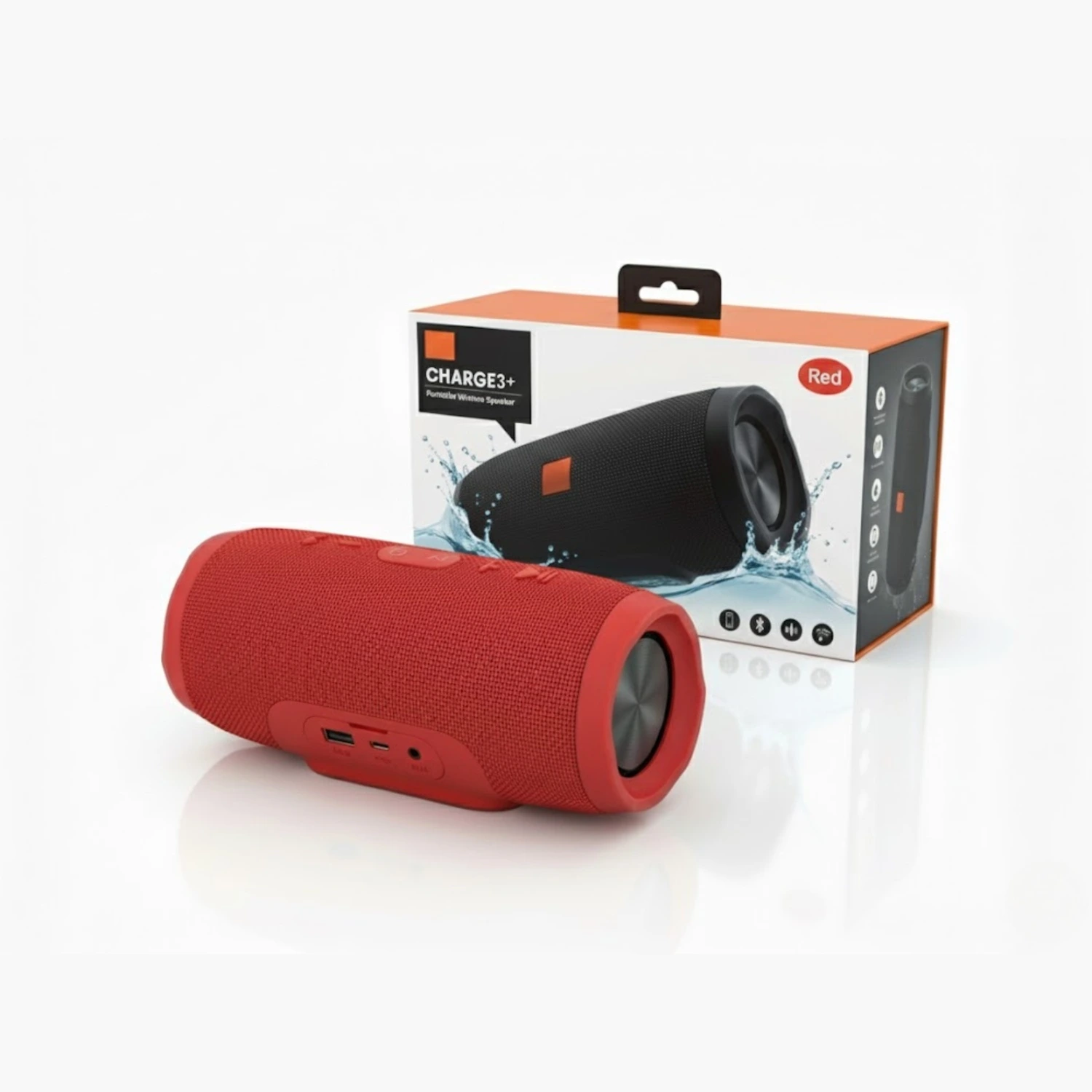 Charge 3+ Portable Bluetooth Speaker with Box – High Power Sound