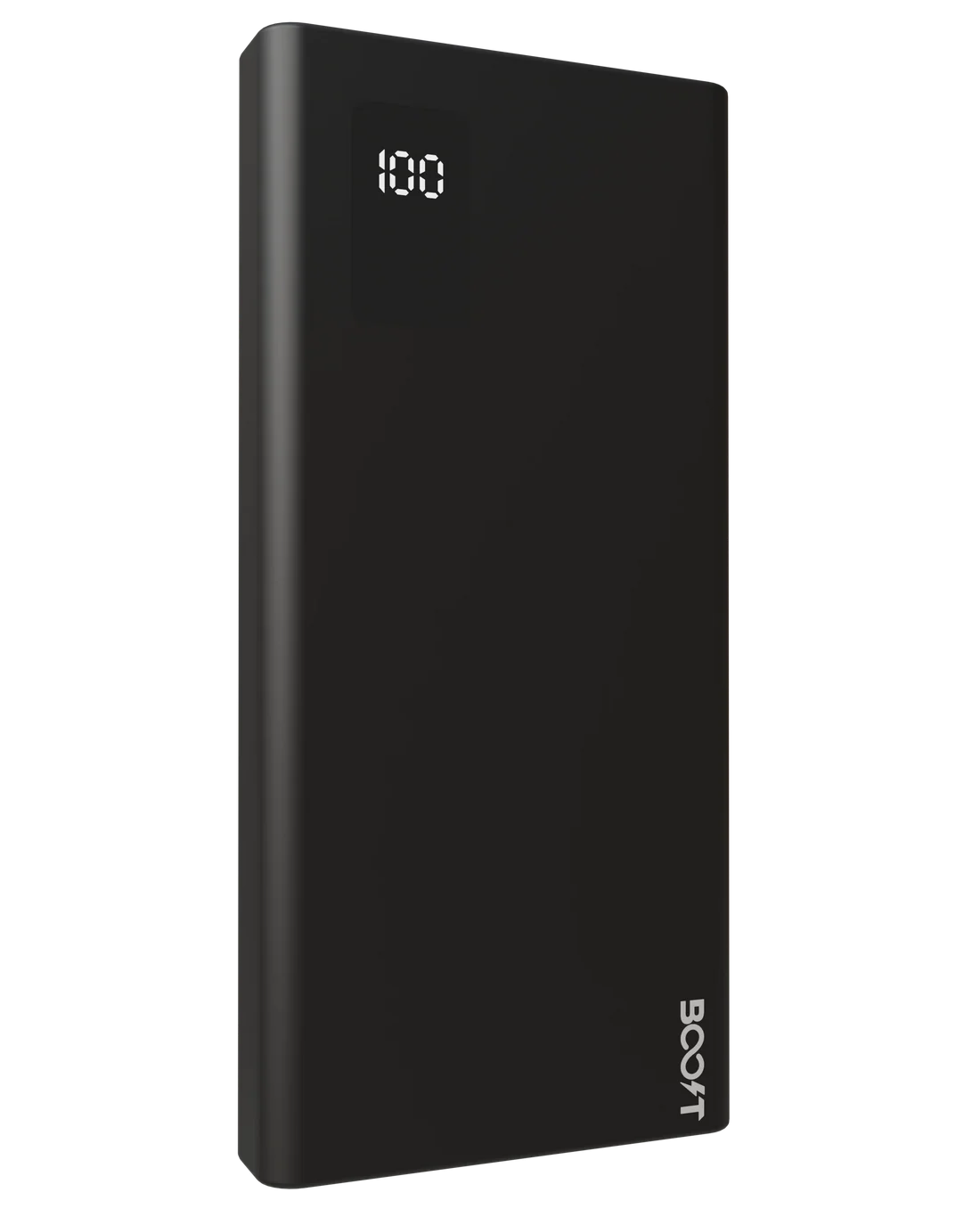 Boost Voltron Pro matte black power bank charging a smartphone and wireless earbud case simultaneously
