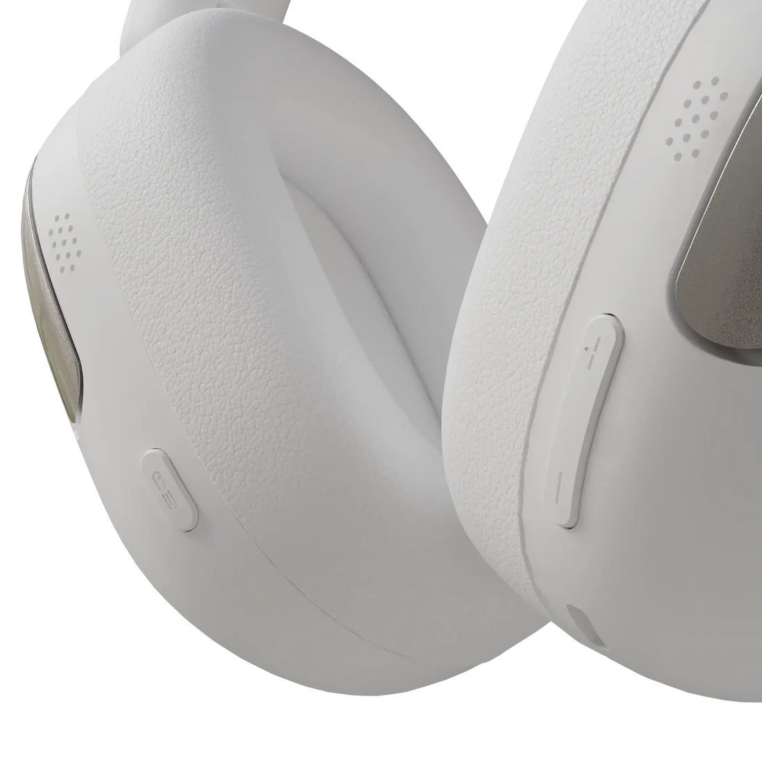 Side angle of Aura wireless headset highlighting plush cushioned headband