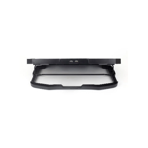Side profile of CoolBell CB-2X cooling pad highlighting multi-level height incline positions