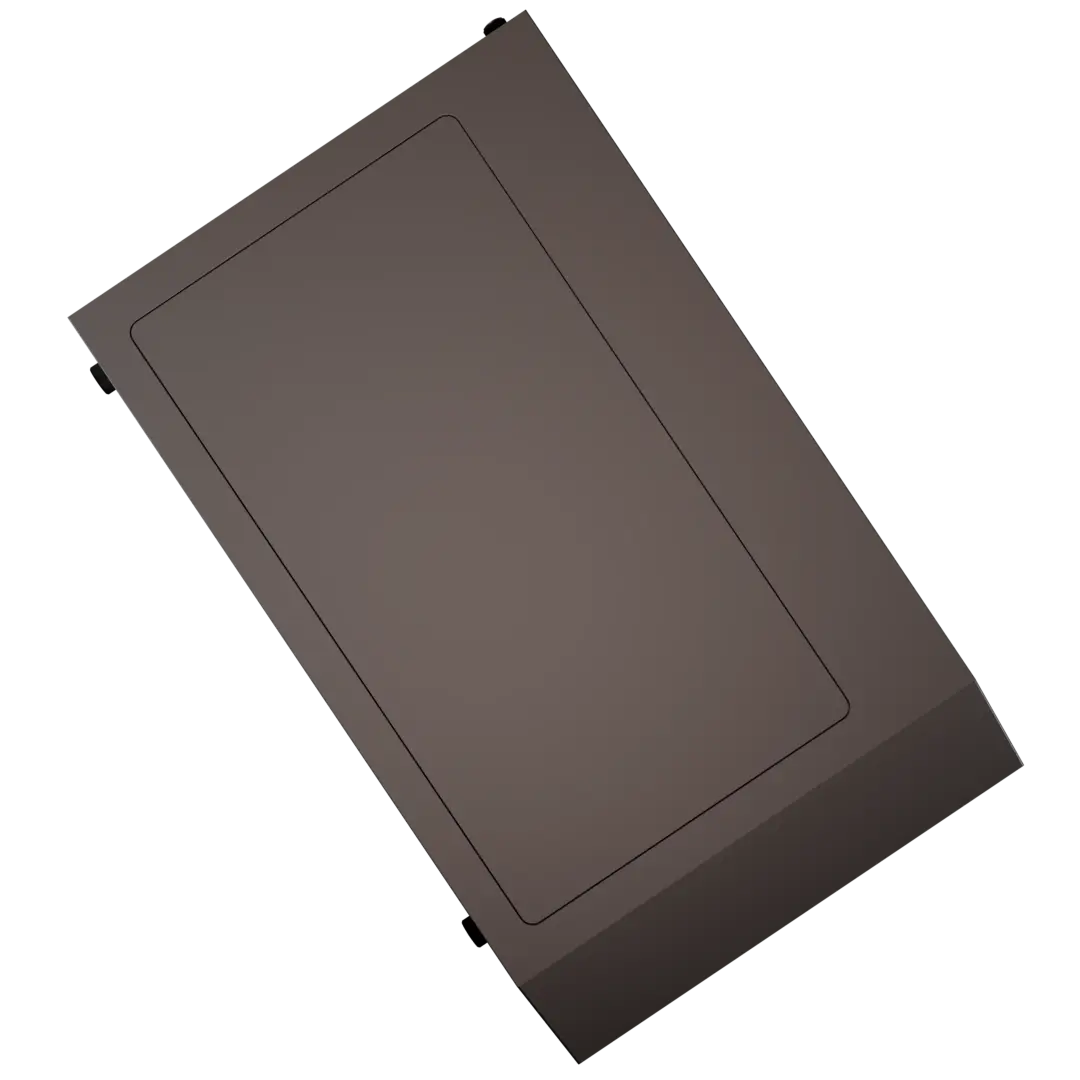Dimensional breakdown diagram of Boost E200 case highlighting MicroATX motherboard dimensions