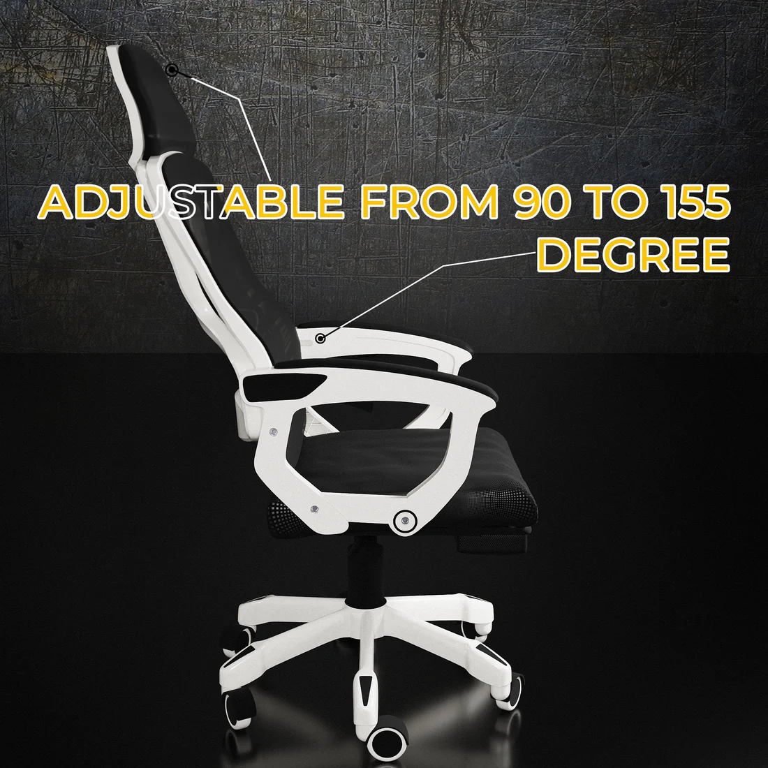 Assembly guide illustration showing easy 3-step setup for Boost Comfort ergonomic chair