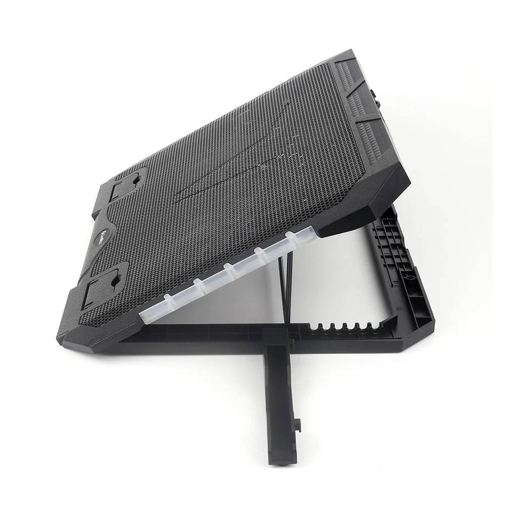 Rear view of fan speed adjustment wheel on CoolBell CB-900 cooling pad