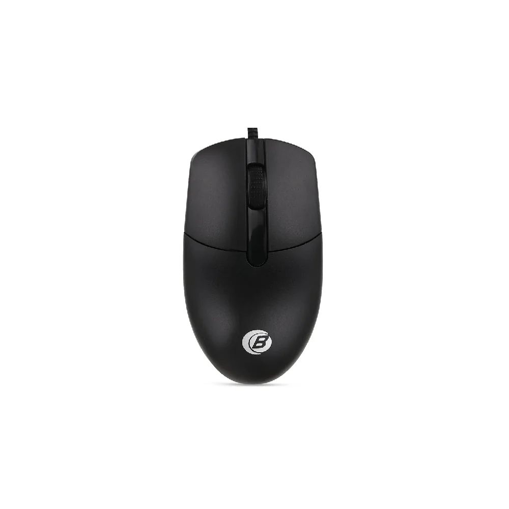 Side profile of Coolbell Slider optical wired mouse showcasing sleek chassis curve