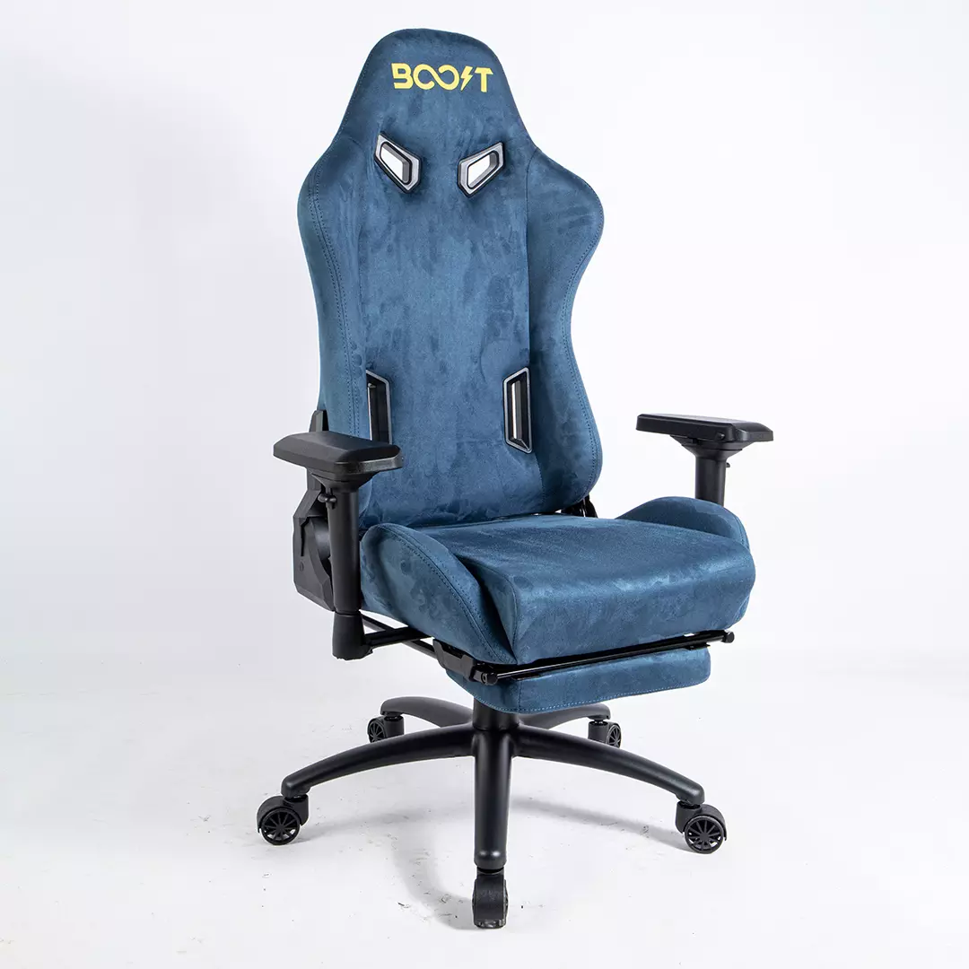 Boost Dominion Ergonomic Chair - With Footrest - Blue - Image 4
