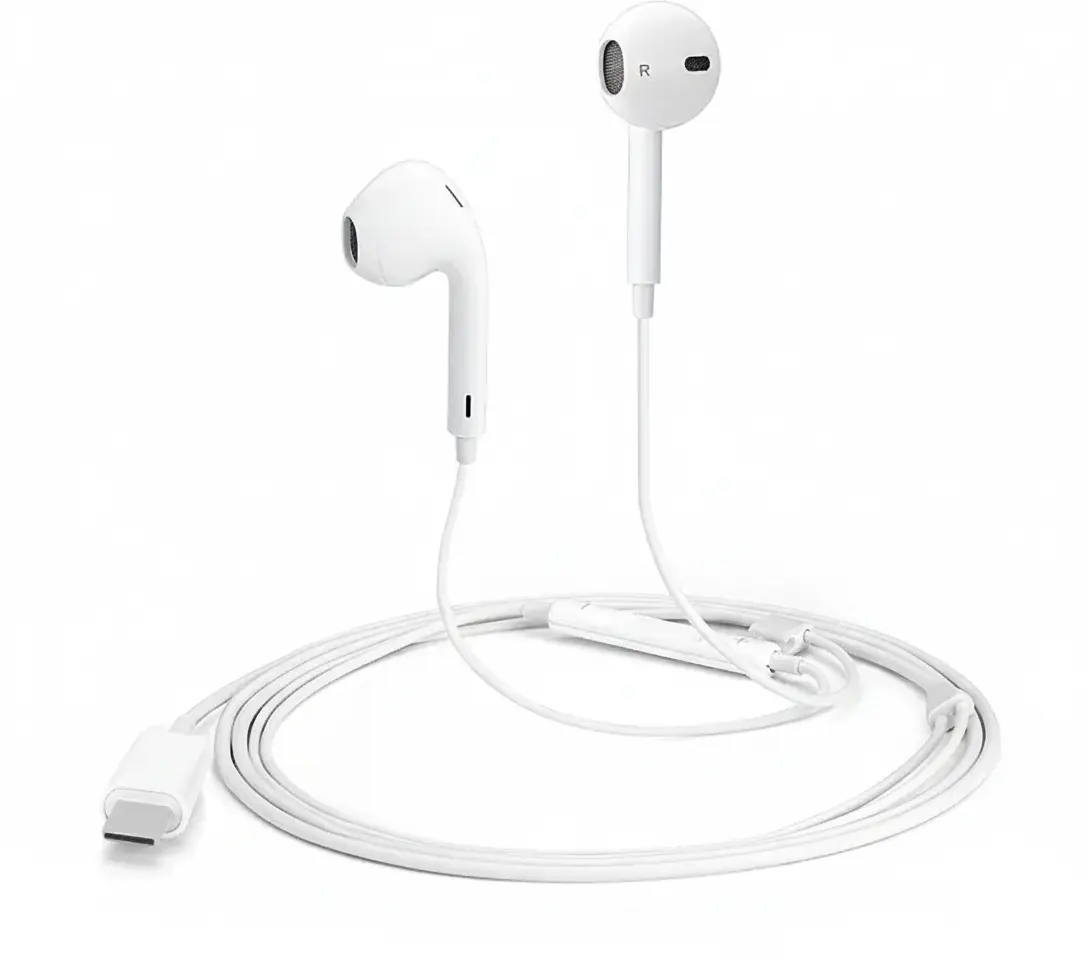Comfortable ergonomic in-ear USB-C headphones