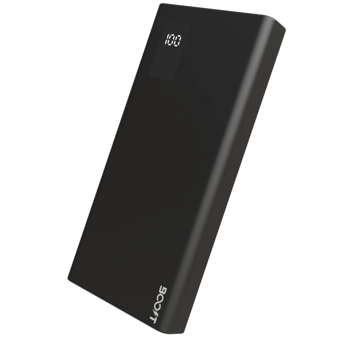 Close-up view of digital LED percentage display on Boost Voltron Pro Boost Power Bank