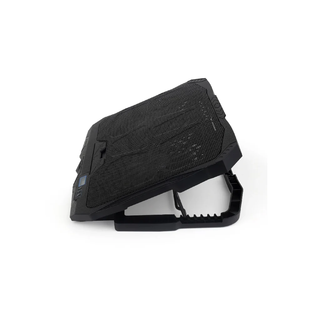 Rear USB pass-through ports detail on CoolBell CB-18 cooling pad