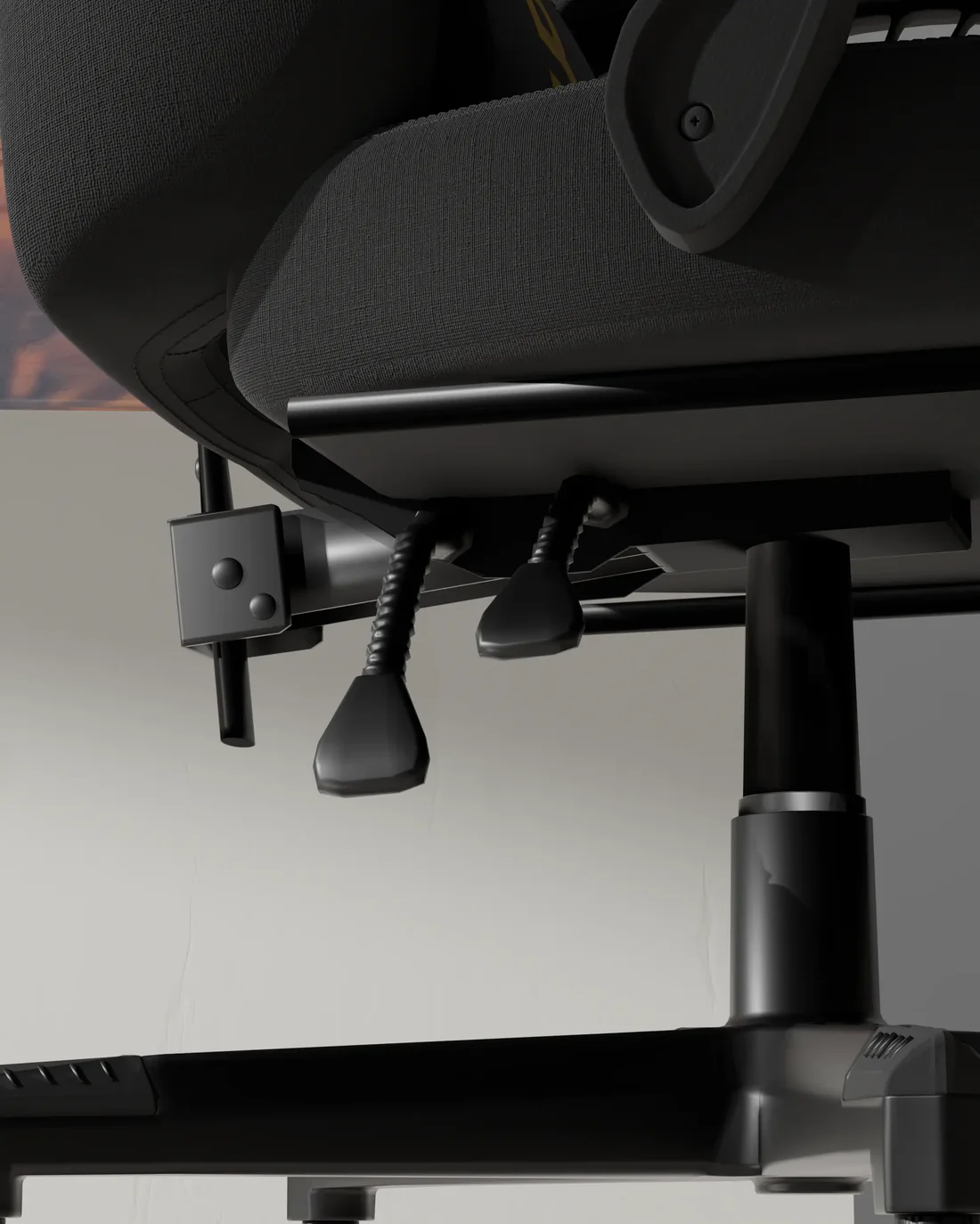 Unboxing items included with Boost Surge Pro Black chair including headrest pillow and hardware kit
