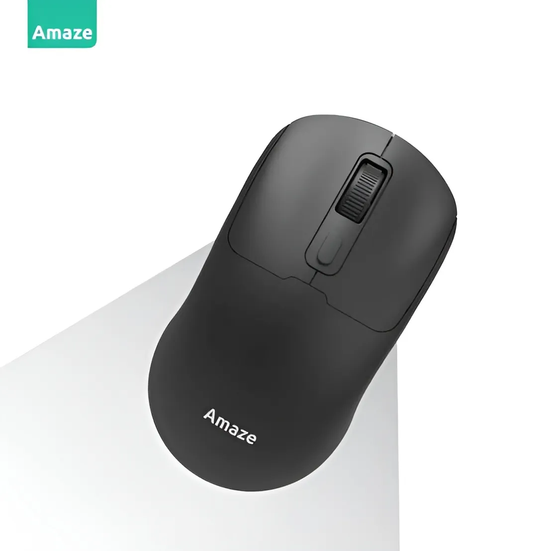 Installing new low-friction glide feet on a mouse chassis.