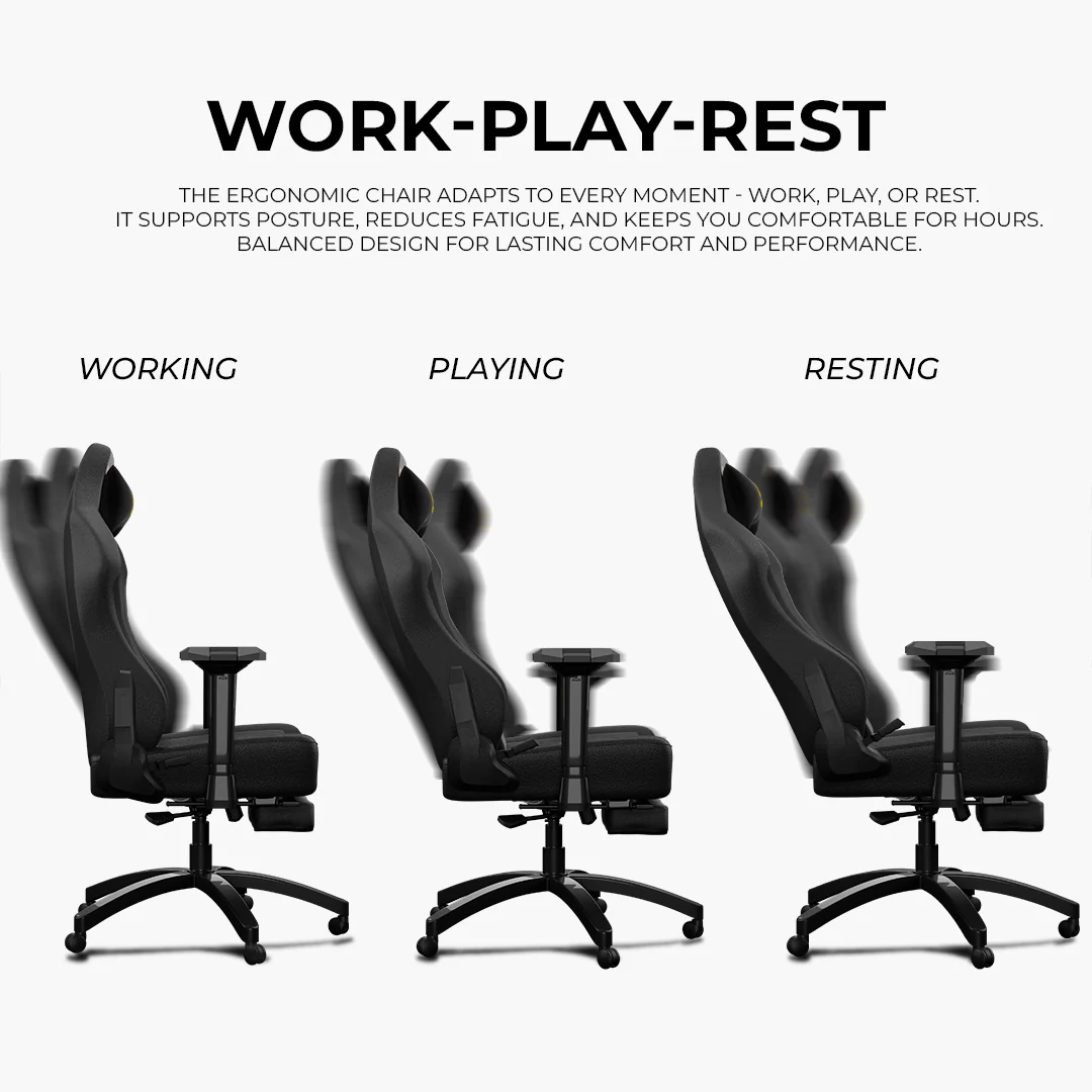 Close-up detail of 4D multi-directional adjustable armrests on Boost Apex chair