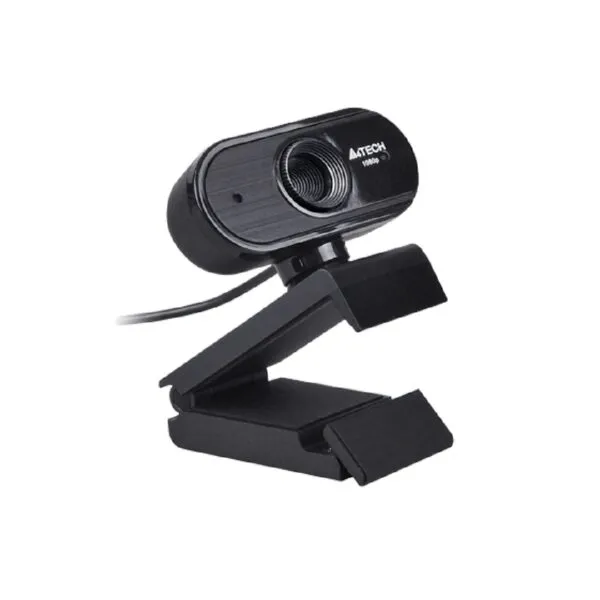 Close-up shot of the built-in high-fidelity microphone port on an A4Tech 1080p computer camera