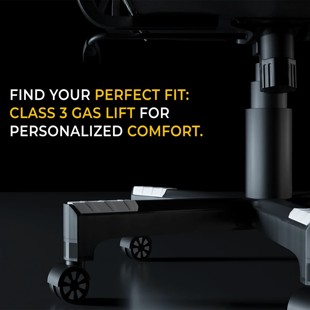 Boost Impulse Black chair in a fully reclined position at a 160 degree angle