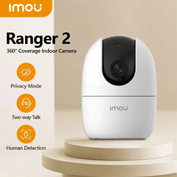 The IMOU mobile app interface showing real-time human detection alerts.